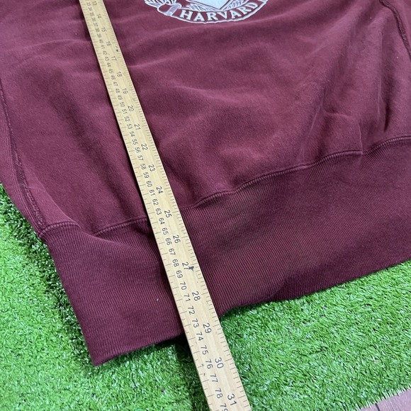 Vintage Harvard crest Sweatshirt XL Crimson‎ Champion Reverse Weave USA MADE - Picture 6 of 9